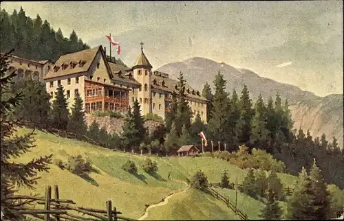 Künstler Ak Obladis Tirol, Kuranstalt