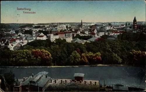 Ak Tschernjachowsk Insterburg Ostpreußen, Totalansicht