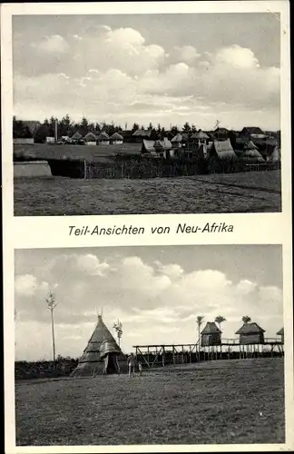 Ak Templin im Kreis Uckermark, Teilansichten von Neuafrika