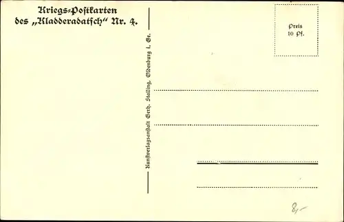 Künstler Ak Das Feldgrauen, Schlachtszene