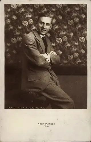 Ak Opernsänger Hoym Margon, Tenor, Portrait