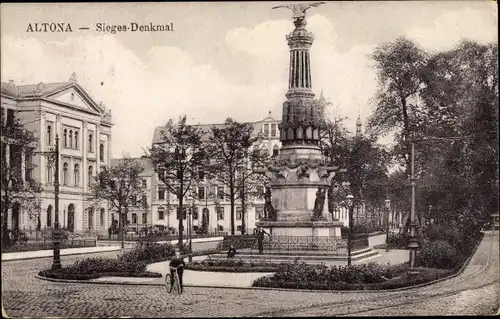 Ak Hamburg Altona, Siegesdenkmal