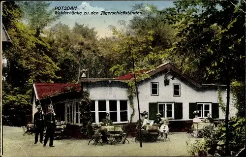 Ak Potsdam in Brandenburg, Waldschänke zu den Jägerschießständen