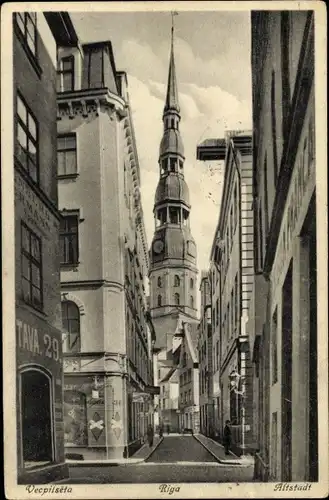 Ak Riga Lettland, Altstadtpartie, Kirche