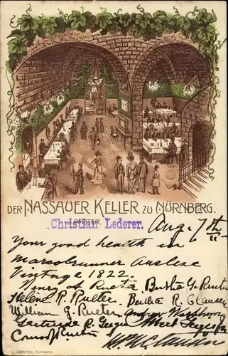 Litho Nürnberg in Mittelfranken Bayern, Nassauer Keller