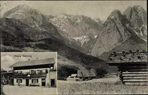 Ak Garmisch Partenkirchen in Oberbayern, Haus Herzog, Griesgartenstraße 20 a