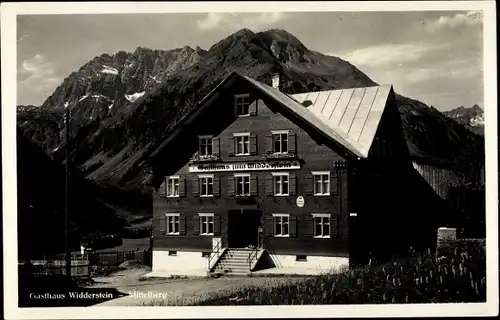 Ak Mittelberg in Vorarlberg, Gasthaus Widderstein