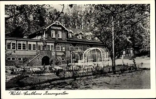 Ak Ahlefeld Bistensee in Schleswig Holstein, Waldgasthaus Baumgarten