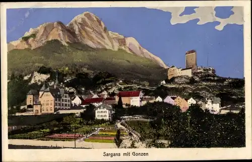 Ak Sargans Kanton St. Gallen, Ortschaft, Gonzen