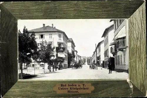 Passepartout Ak Bad Soden am Taunus Hessen, Untere Königsteiner Straße