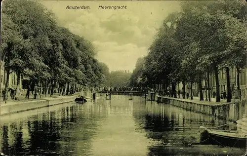 Ak Amsterdam Nordholland Niederlande, Heerengracht