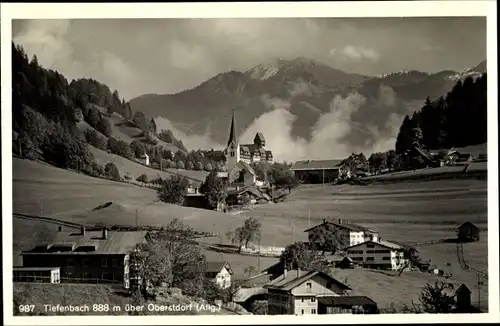 Ak Tiefenbach Oberstdorf im Oberallgäu, Teilansicht der Ortschaft