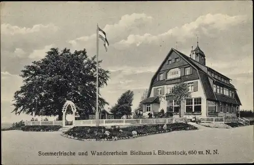 Ak Eibenstock im Erzgebirge Sachsen, Bielhaus von Carl Kupfer