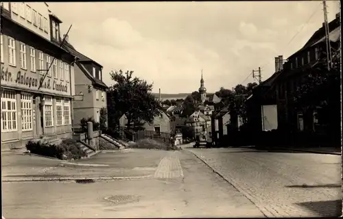 Ak Zwönitz im Erzgebirge Sachsen, Bahnhofstraße