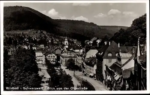 Ak Bad Wildbad im Schwarzwald, Blick von der Olgastraße