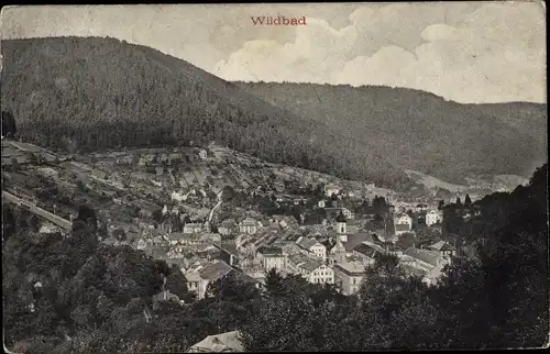 Ak Bad Wildbad im Schwarzwald, Panorama