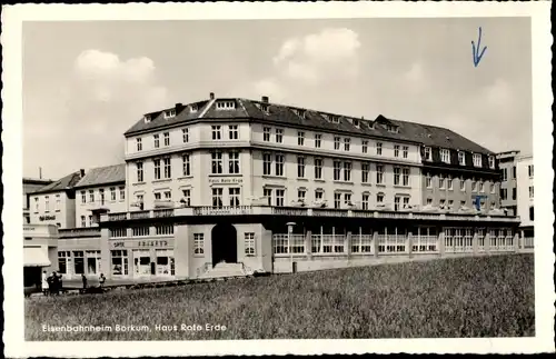 Ak Nordseebad Borkum in Ostfriesland, Eisenbahnheim, Haus Rote Erde