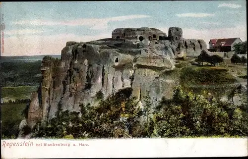 Ak Blankenburg am Harz, Burg Regenstein