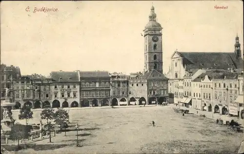 Ak České Budějovice Budweis Südböhmen, Namesti