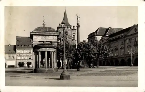 Ak Jičín Jitschin Region Königgrätz, Valdstejnovo namesti