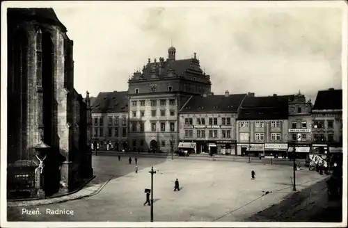 Ak Plzeň Pilsen Stadt, Radnice