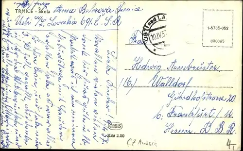 Ak Trmice Türmitz Region Aussig, Skola