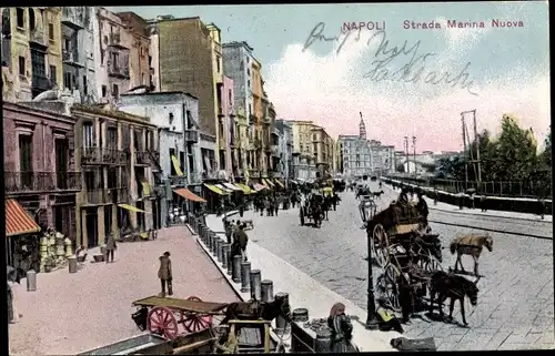 Ak Napoli Neapel Campania, Strada Marina Nuova