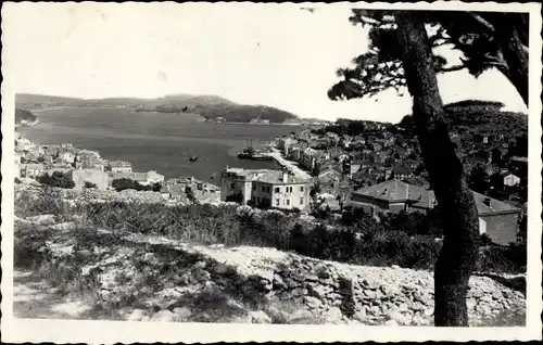 Ak Mali Lošinj Lussinpiccolo Kroatien, Blick auf den Ort