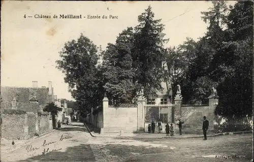 Ak Meillant Cher, Le Chateau, Entree du Parc