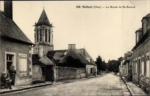 Ak Meillant Cher, La Route de Saint Amand