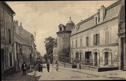 Ak Andilly Val d'Oise, Rue de Paris