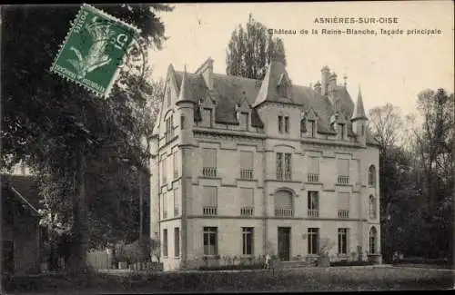 Ak Asnières sur Oise Val d'Oise, Chateau de la Reine Blanche