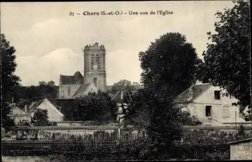 Ak Chars Val d'Oise, Une vue de l'Eglise