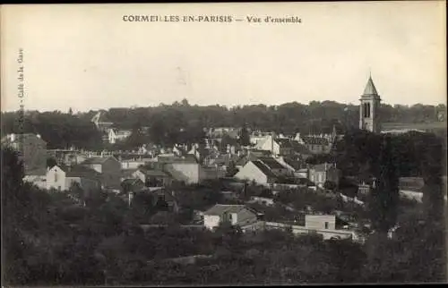 Ak Cormeilles en Parisis Val d'Oise, Vue d'ensemble