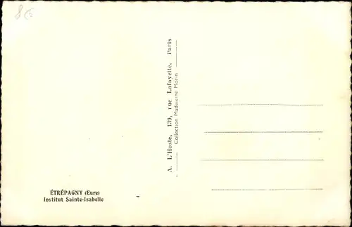 Ak Etrépagny Eure, Institut Sainte Isabelle