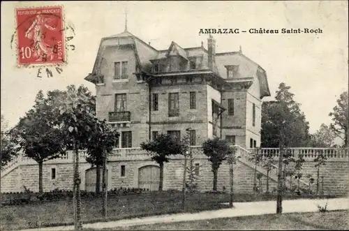 Ak Ambazac Haute Vienne, Chateau Saint Roch