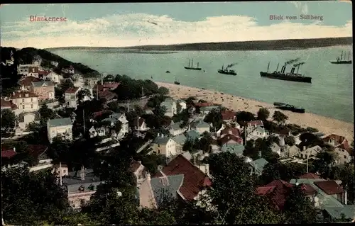 Ak Hamburg Altona Blankenese, Blick vom Süllberg