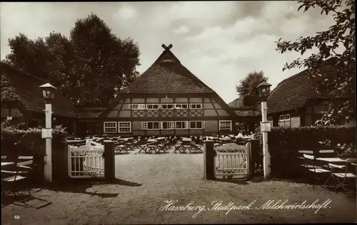 Ak Hamburg Mitte Altstadt, Stadtpark, Milchwirtschaft