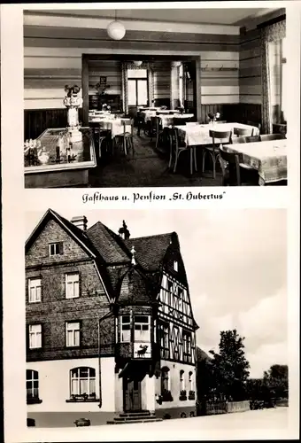 Ak Maisborn im Hunsrück, Gasthaus Pension St. Hubertus, Inh. Bernhard Klippel