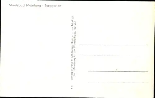 Ak Horn Bad Meinberg am Teutoburger Wald, Berggarten