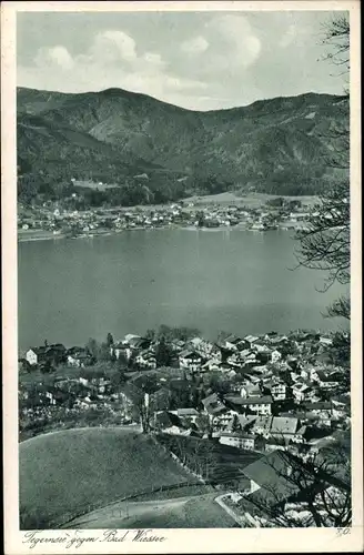 Ak Bad Wiessee in Oberbayern, Tegernsee, Fliegeraufnahme