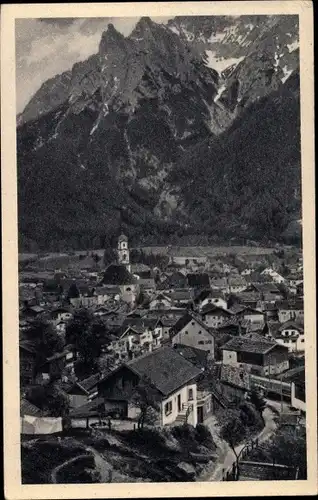 Ak Mittenwald in Oberbayern, Ortsübersicht