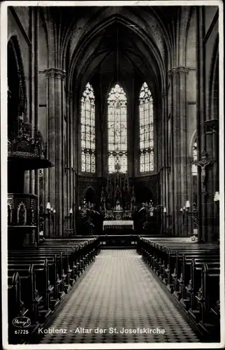 Ak Koblenz am Rhein, Altar der St. Josefskirche