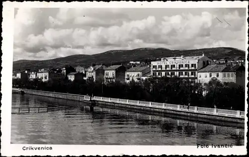 Ak Crikvenica Kroatien, Blick auf die Stadt, Hotel Crikvenica