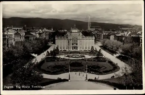 Ak Zagreb Kroatien, Trg. Kralja Tomislava