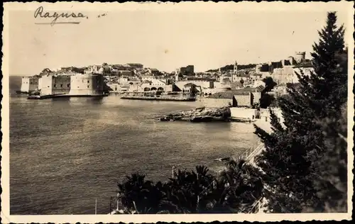 Ak Ragusa Dubrovnik Kroatien, Blick auf die Stadt