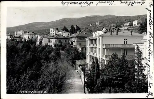 Ak Crikvenica Kroatien, Teilansicht der Stadt, Häuser