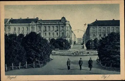 Ak Zagreb Kroatien, Trg I.