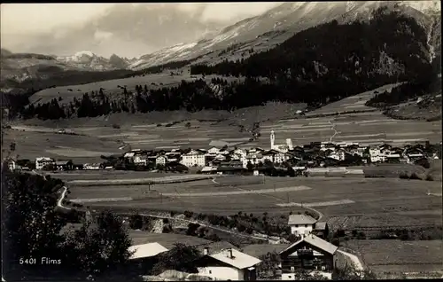Ak Flims Kanton Graubünden Schweiz, Ort mit Umgebung