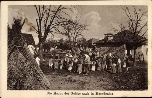Ak Mazedonien, Die Macht des Goldes, Personen in Trachten